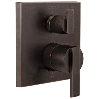 Ara Angular Modern Monitor 14 Series Valve Trim with 3-Setting Integrated Diverter