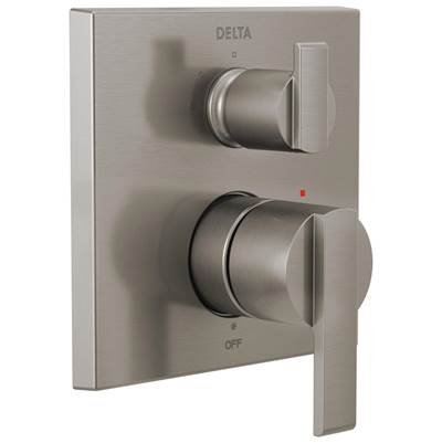 Ara Angular Modern Monitor 14 Series Valve Trim with 3-Setting Integrated Diverter