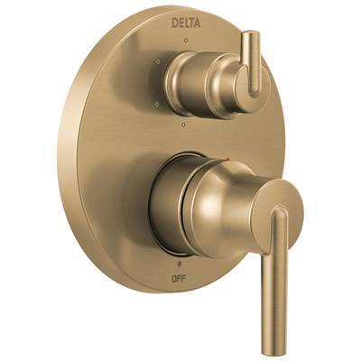 Delta Faucet Trinsic Contemporary Monitor 14 Series Valve Trim with 6-Setting Integrated Diverter - Champagne Bronze