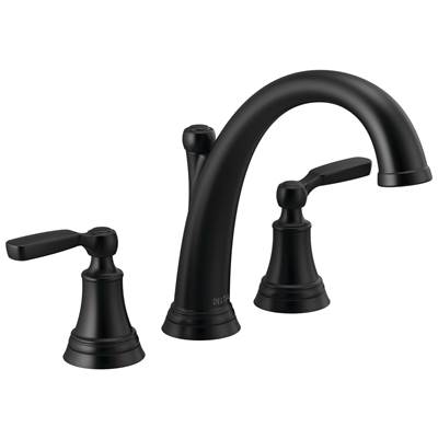 Delta Faucet WoodhurstE Roman Tub Trim - Matte Black