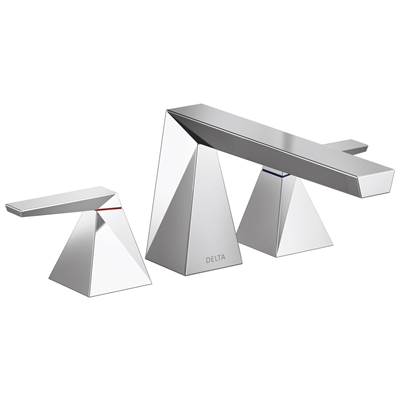 Delta Faucet TrillianE Two-Handle Roman Tub Trim - Lumicoat Chrome