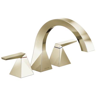 Delta Faucet TrillianE Two-Handle Roman Tub Trim - Lumicoat Polished Nickel