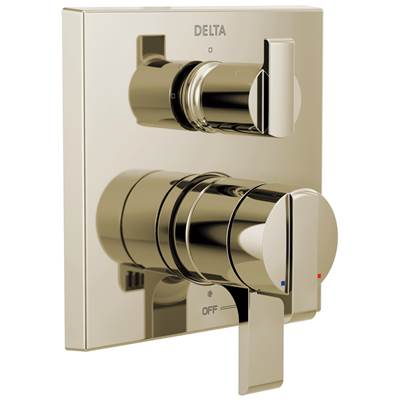 Ara Angular Modern Monitor 17 Series Valve Trim with 3-Setting Integrated Diverter