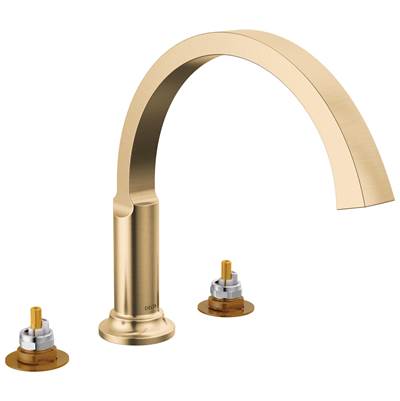 Delta Faucet Tetrae Roman Tub Trim - Lumicoat Champagne - Bronze