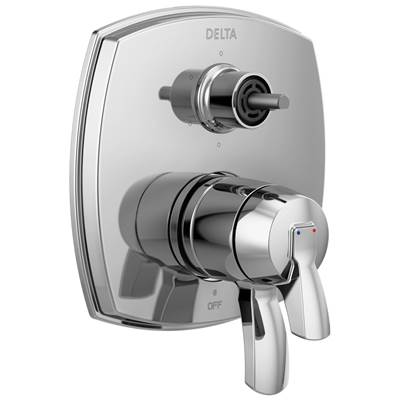 Delta Faucet Stryke 17 Series Integrated Diverter Trim with Six Function Diverter Less Diverter...