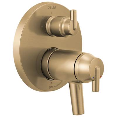 Delta Faucet Trinsic Contemporary TempAssure 17T Series Valve Trim with 3-Setting Integrated Diverter - Champagne Bronze