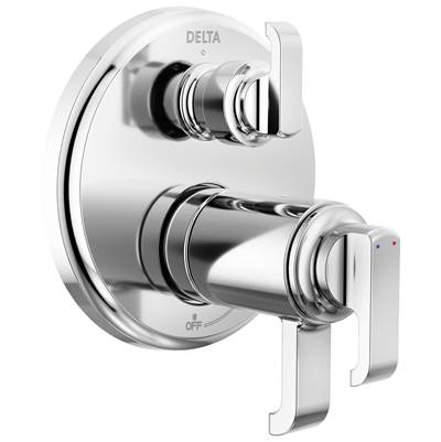 Delta Faucet Tetrae Tempassure 17T Series Integrated Diverter Trim with 3-Setting - Lumicoat Chrome