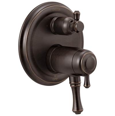 CassidyE Traditional 2-Handle TempAssure 17T Series Valve Trim with 3-Setting Integrated Diverter