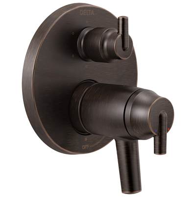 Delta Faucet Trinsic Contemporary Two Handle TempAssure 17T Series Valve Trim with 6-Setting Integrated Diverter - Venetian Bronze