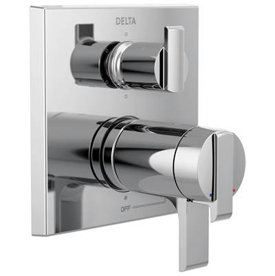 Ara Angular Modern TempAssure 17T Series Valve Trim with 6-Setting Integrated Diverter