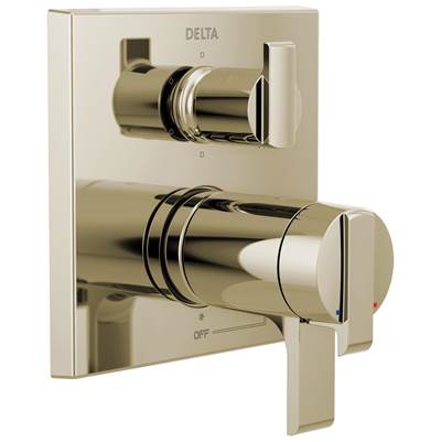 Ara Angular Modern TempAssure 17T Series Valve Trim with 6-Setting Integrated Diverter