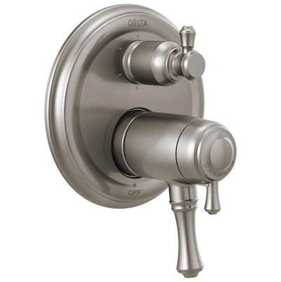 CassidyE Traditional 2-Handle TempAssure 17T Series Valve Trim with 6-Setting Integrated Diverter