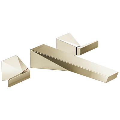 Delta Faucet TrillianE Two Handle Wall Mount Bathroom Faucet Trim - Lumicoat Polished Nickel