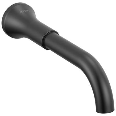 Delta Faucet Trinsic Two Handle Wall Mount Bathroom Faucet - Matte Black