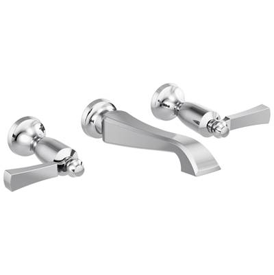DorvalE Two Handle Wall Mount Bathroom Faucet Trim Only - Chrome