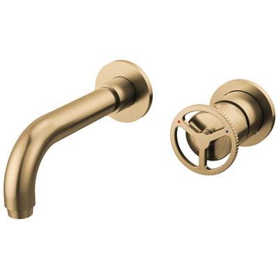 Delta Faucet Trinsic Single Handle Wall Mount Bathroom Faucet Trim - Champagne Bronze