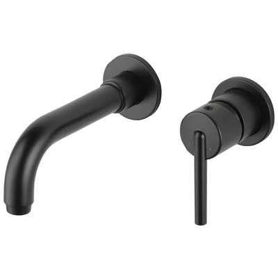 Delta Faucet Trinsic Single Handle Wall Mount Bathroom Faucet Trim - Matte Black