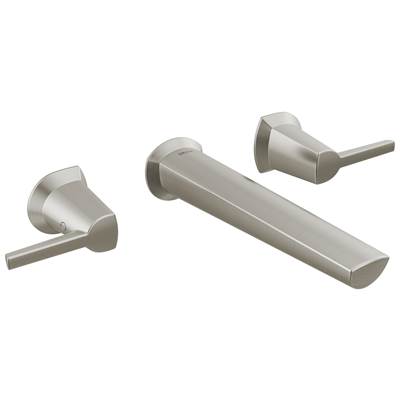 GaleonE Two Handle Wall Mount Bathroom Faucet - Lumicoat Stainless