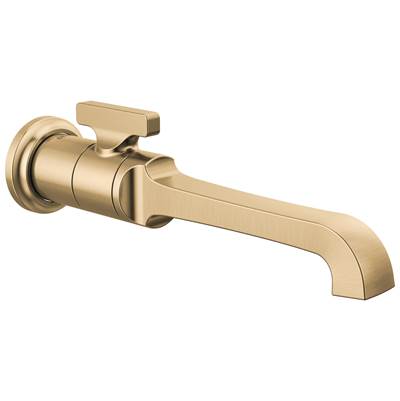 Delta Faucet Tetrae Single Handle Wall Mount Bathroom Faucet Trim - Lumicoat Champagne - Bronze