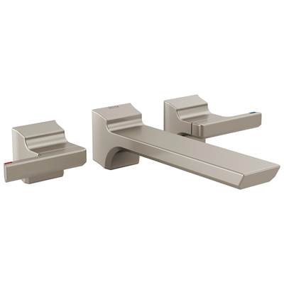 Delta Faucet Pivotale Two Handle Wall Mount Bathroom Faucet Trim - Lumicoat - Stainless