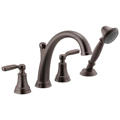 Delta Faucet WoodhurstE Roman Tub with Handshower Trim - Venetian Bronze