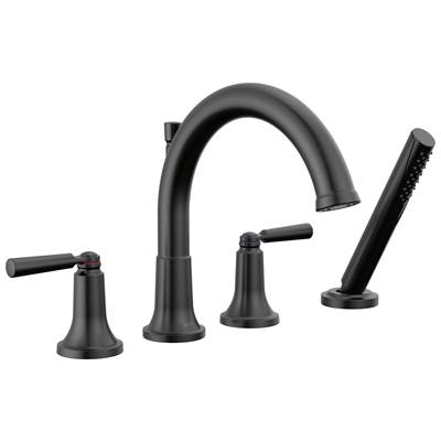 Delta Faucet Saylore Roman Tub Trim With Hand Shower - - Matte Black