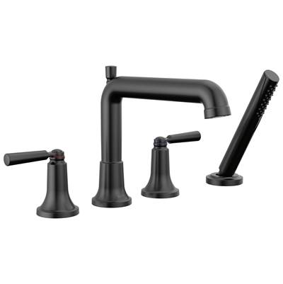 Delta Faucet Saylore Roman Tub Trim With Hand Shower - - Matte Black