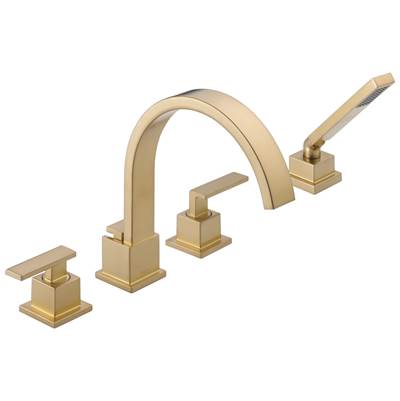 Delta Faucet Vero Roman Tub Trim with Hand Shower - Champagne Bronze