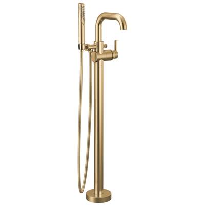 Delta Faucet Trinsic Floor Mount Tub Filler - Champagne Bronze