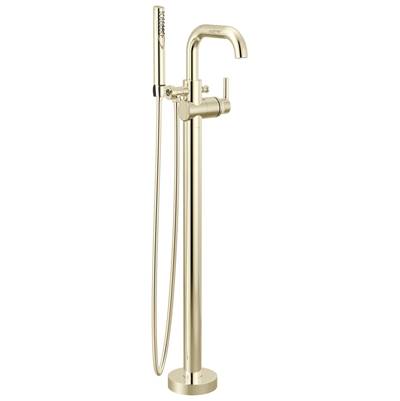 Delta Faucet Trinsic Floor Mount Tub Filler - Polished Nickel