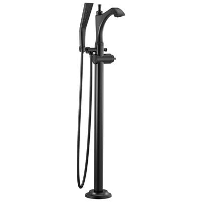 DorvalE Single Handle Floor Mount Tub Filler Trim - Less Handle
