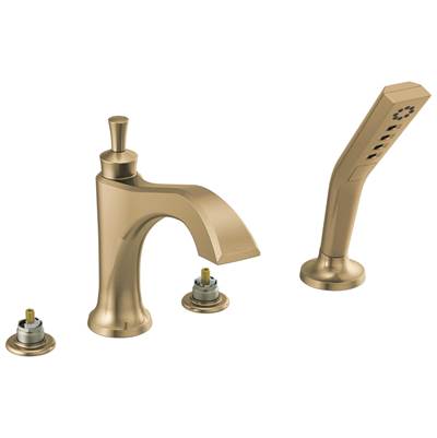 DorvalE Roman Tub with Hand Shower Trim - Less Handles