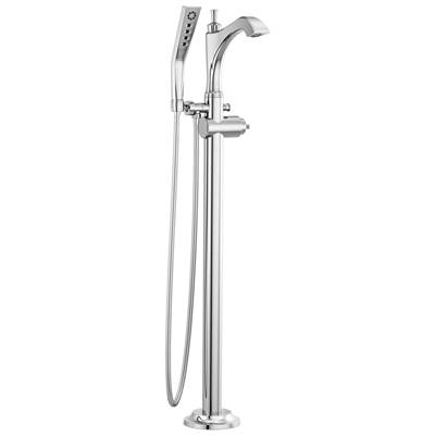 DorvalE Single Handle Floor Mount Tub Filler Trim - Less Handle
