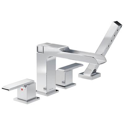 Ara Channel Roman Tub With Hand Shower Trim