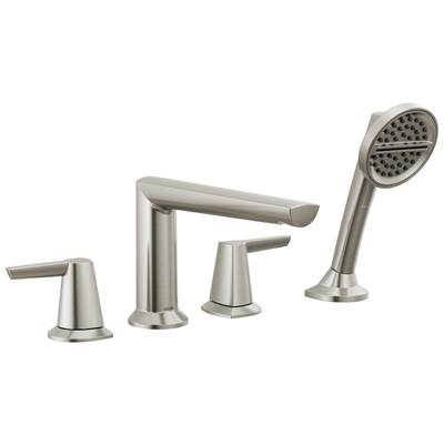 GaleonE 4-Hole Roman Tub Trim with Hand Shower - Lumicoat Stainless