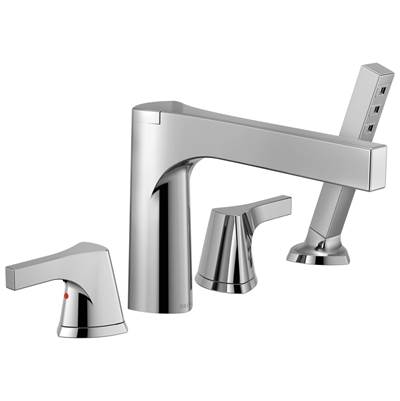 Delta Faucet Zura Roman Tub with Hand Shower Trim - Chrome