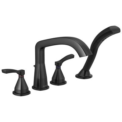 Delta Faucet Stryke Four Hole Roman Tub Trim - - Matte Black