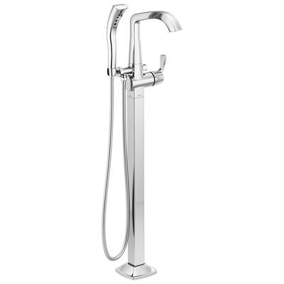 Delta Faucet Stryke Floor Mount Tub Filler Trim - Lumicoat - Chrome