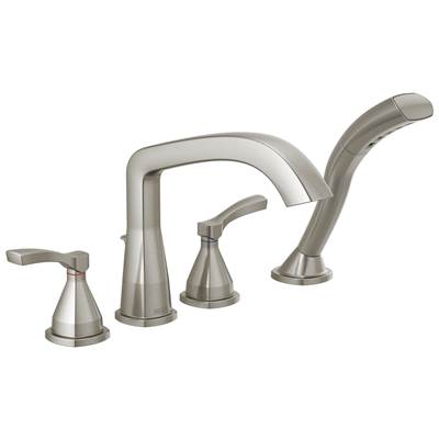 Delta Faucet Stryke Roman Tub Trim With Hand Shower - Lumicoat - Stainless