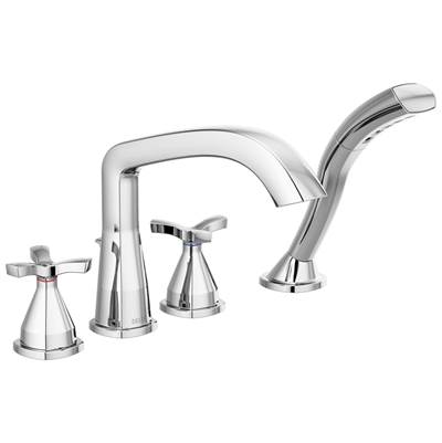 Delta Faucet Stryke Roman Tub Trim With Hand Shower - Lumicoat - Chrome