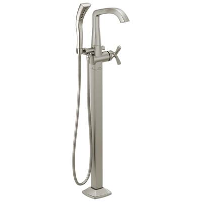 Delta Faucet Stryke Floor Mount Tub Filler Trim - Lumicoat - Stainless