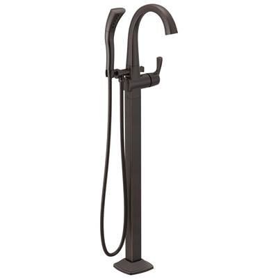 Delta Faucet Stryke Single Handle Floor Mount Tub Filler Trim - Venetian - Bronze