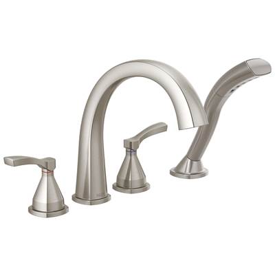 Delta Faucet Stryke Roman Tub Trim With Hand Shower - Lumicoat - Stainless