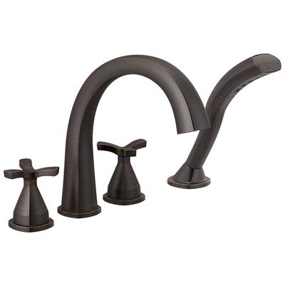 Delta Faucet Stryke Four Hole Roman Tub Trim - Venetian - Bronze