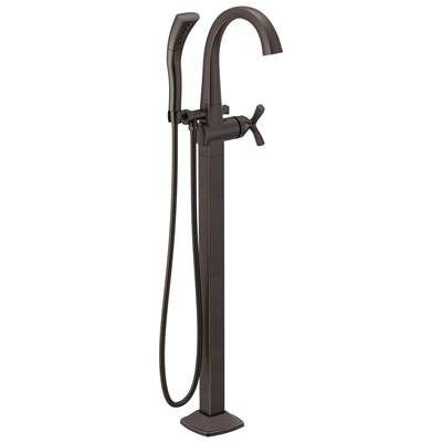 Delta Faucet Stryke Single Handle Floor Mount Tub Filler Trim - Venetian - Bronze