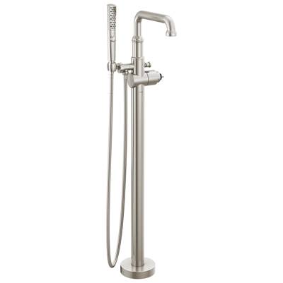 BroderickE Floor Mount Tub Filler Trim- Less Handle