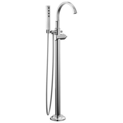Delta Faucet Tetrae Floor Mount Tub Filler Trim - Lumicoat - Chrome