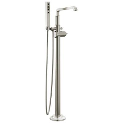 Delta Faucet Tetrae Floor Mount Tub Filler Trim - Lumicoat - Stainless