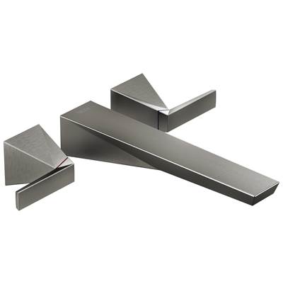 Delta Faucet TrillianE Wall Mount Tub Filler Trim - Lumicoat Black Stainless