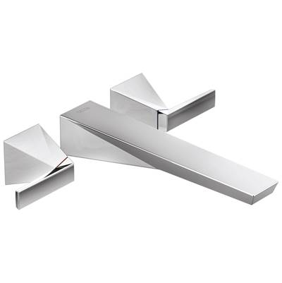 Delta Faucet TrillianE Wall Mount Tub Filler Trim - Lumicoat Chrome